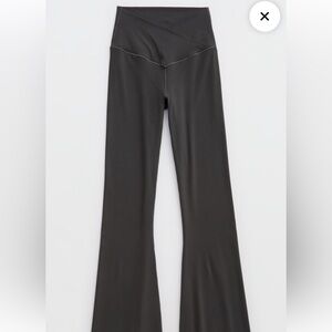 Charcoal Grey Aerie Flare leggings